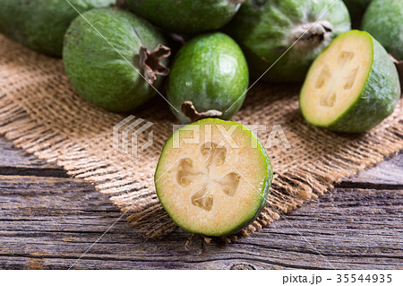 Tropical fruit feijoa 35544935