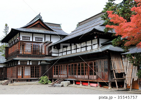 上杉神社 米沢市 上杉伯爵邸の写真素材