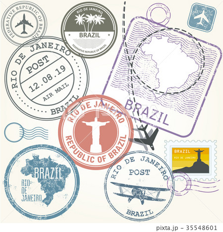 Travel stamps set - Brazil and Rio de Janeiro 35548601