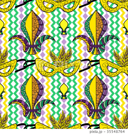 Mardi Gras seamless pattern Mardi Gras seamless pattern 35548764