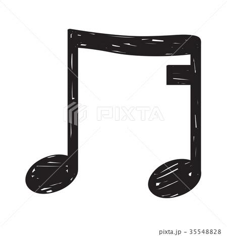 Sketch of a musical note 35548828