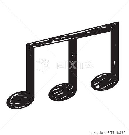 Sketch of a musical note 35548832