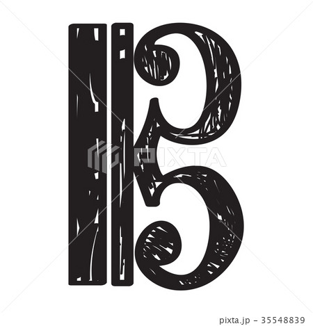 Sketch of a musical note 35548839
