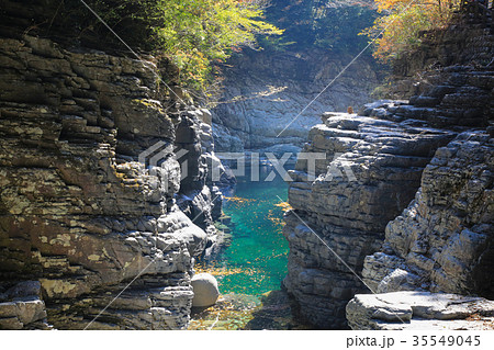 愛媛県久万高原町 面河渓 関門 愛媛県久万高原町 面河渓 関門 35549045