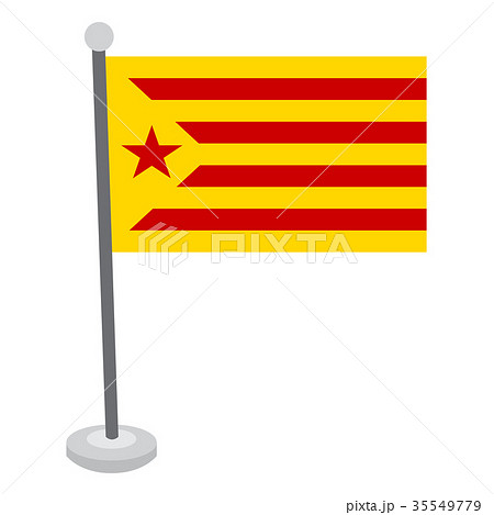 Isolated flag of Catalonia 35549779