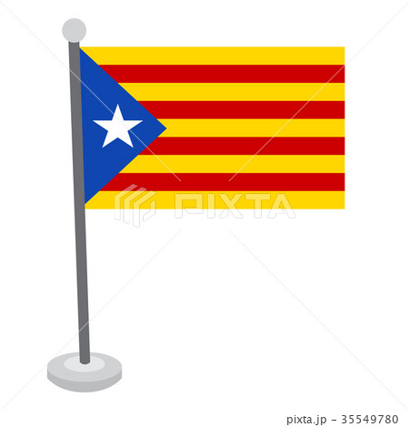 Isolated flag of Catalonia Isolated flag of Catalonia 35549780