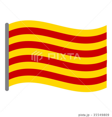 Isolated flag of Catalonia Isolated flag of Catalonia 35549809