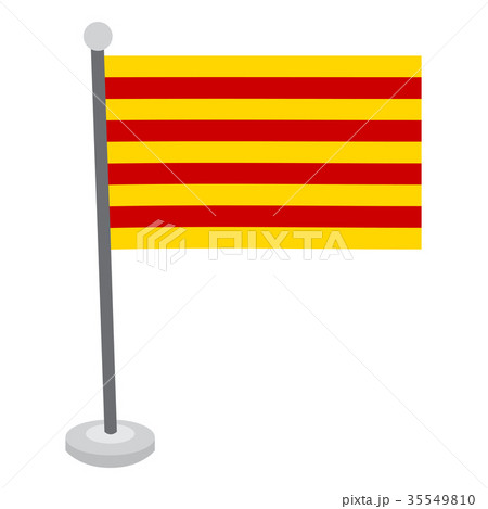 Isolated flag of Catalonia Isolated flag of Catalonia 35549810