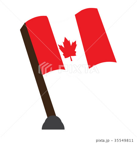 Isolated flag of Canada Isolated flag of Canada 35549811