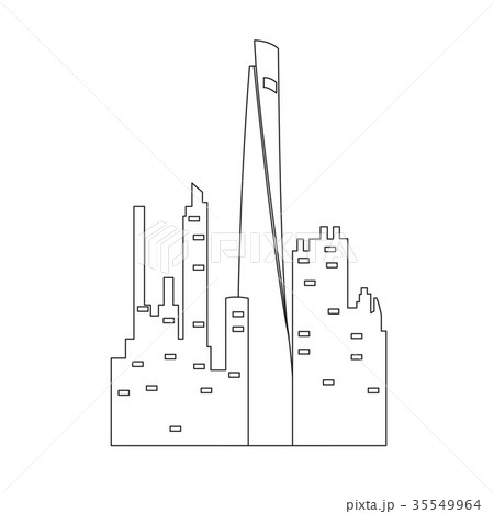 Isolated Shanghai cityscape Isolated Shanghai cityscape 35549964