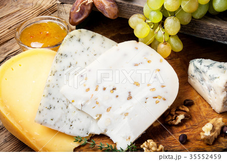 Different kinds of cheeses Different kinds of cheeses 35552459