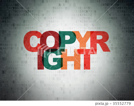 Law concept: Copyright on Digital Data Paper 35552779