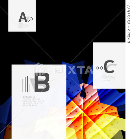 Colorful abstract shapes background Colorful abstract shapes background 35553677