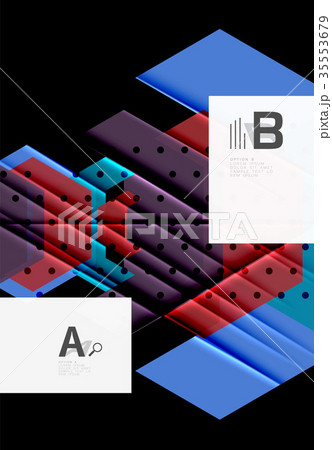 Colorful abstract shapes background 35553679