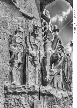 Passion Facade, Sagrada Familia, Barcelona, Spain 35554898