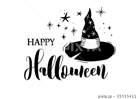 Happy Halloween banner, card, label Happy Halloween banner, card, label 35555411