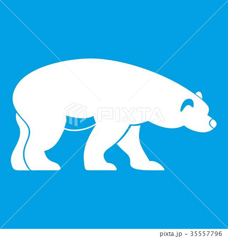 Bear icon white 35557796