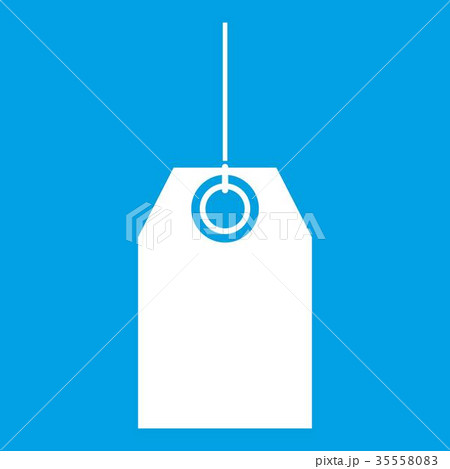 Black tag icon white 35558083