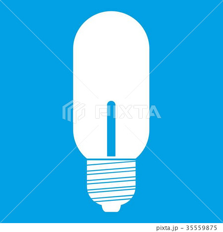 Light bulb icon white 35559875