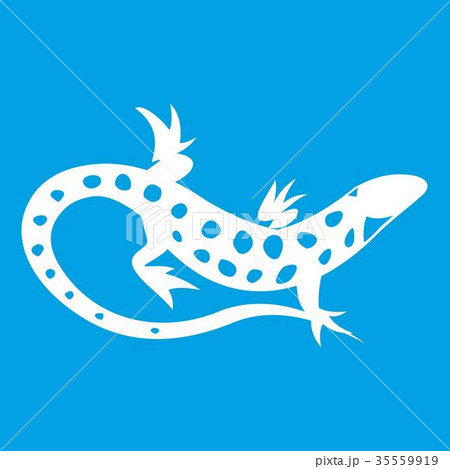 Lizard icon white 35559919
