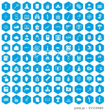 100 violation icons set blue 100 violation icons set blue 35559980