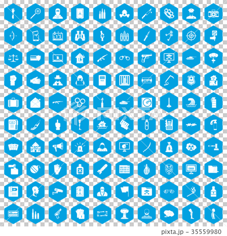 100 violation icons set blue 100 violation icons set blue 35559980