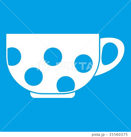 Cup icon white 35560375