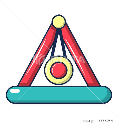 Attraction pendulum icon, cartoon style 35560541