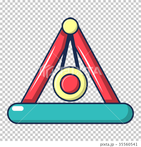 Attraction pendulum icon, cartoon style 35560541