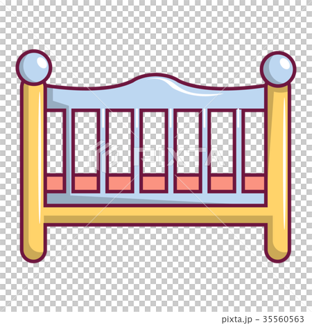 Baby bed icon, cartoon style - Stock Illustration [35560563] - PIXTA