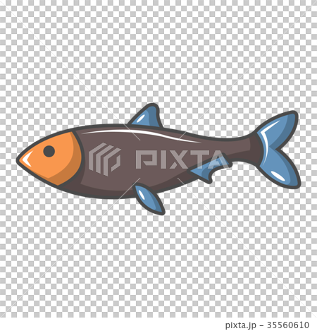 Nordic fish icon, cartoon style 35560610