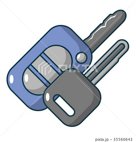 Car keys icon, cartoon style Car keys icon, cartoon style 35560643