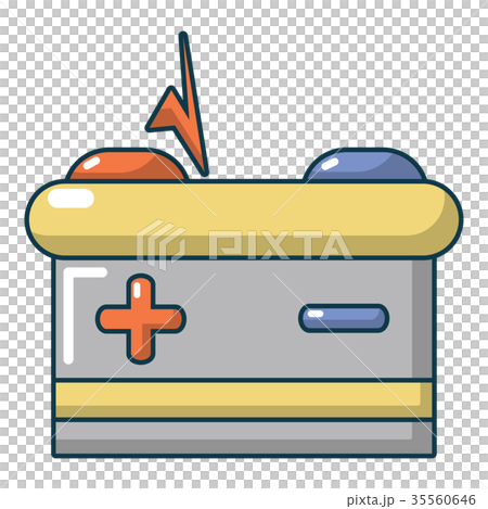 Car battery icon, cartoon style Car battery icon, cartoon style 35560646