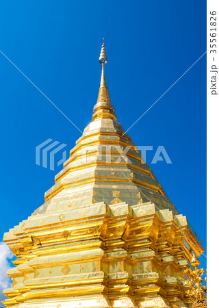 Wat Phra That Doi Suthep with blue sky 35561826