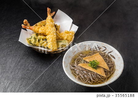 天ぷらそば　Common Tempura Buckwheat noodle 35565188