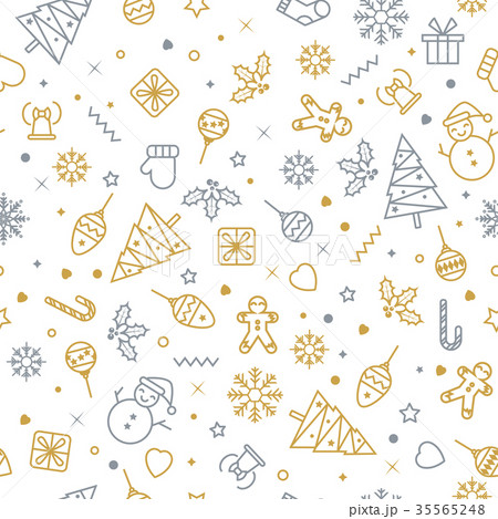 Seamless pattern with Christmas elements Seamless pattern with Christmas elements 35565248