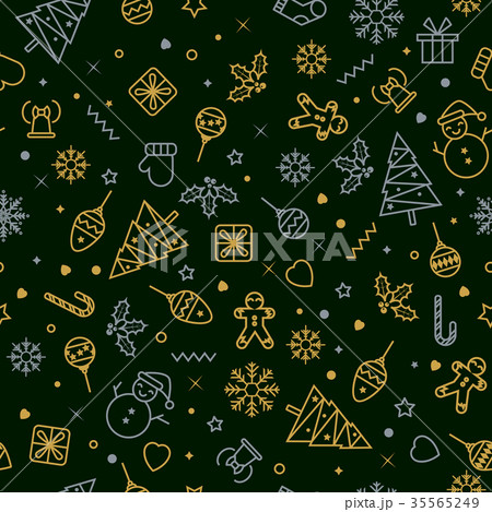 Seamless pattern with Christmas elements 35565249