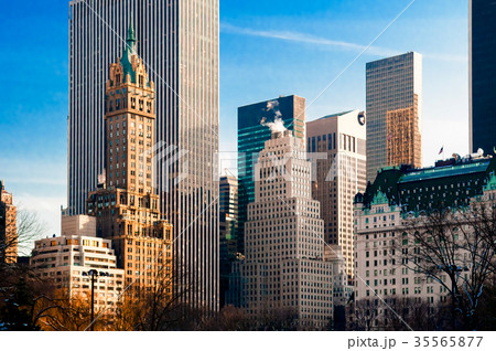 New York  skyscrapers view from central park 35565877