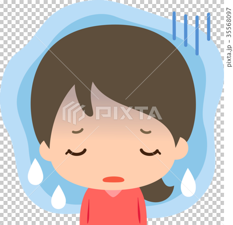 Young woman in a melancholy atmosphere 35568097