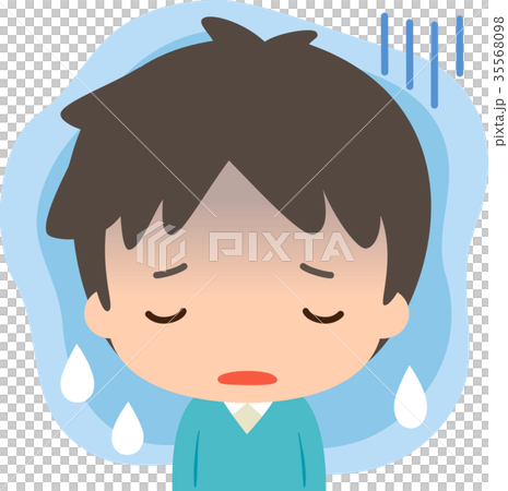 憂鬱な雰囲気の若い男性 35568098