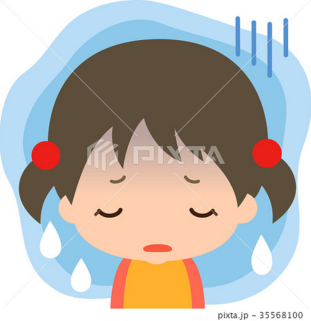 憂鬱な雰囲気の幼い女の子 憂鬱な雰囲気の幼い女の子 35568100