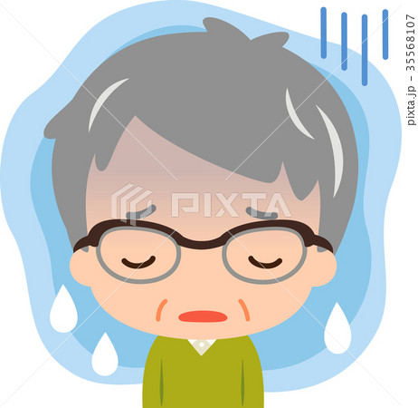 憂鬱な雰囲気のシニア男性 憂鬱な雰囲気のシニア男性 35568107