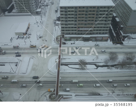 雪景色の街_札幌 雪景色の街_札幌 35568195