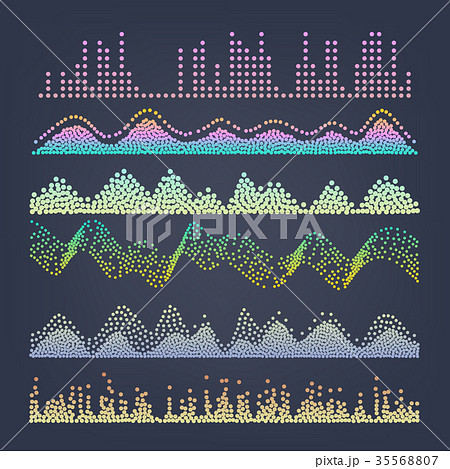 Music Sound Waves Vector. Pulse Abstract. Digital 35568807