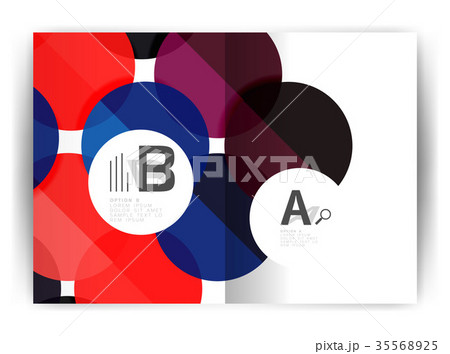 Geometric a4 annual report cover print template Geometric a4 annual report cover print template 35568925