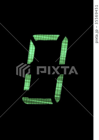 digital number nil or zero in green on black digital number nil or zero in green on black 35569451