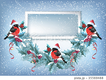 Christmas card with photo frame Christmas card with photo frame 35569488