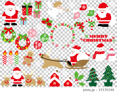 クリスマス素材集のイラスト素材 [35570190] - PIXTA