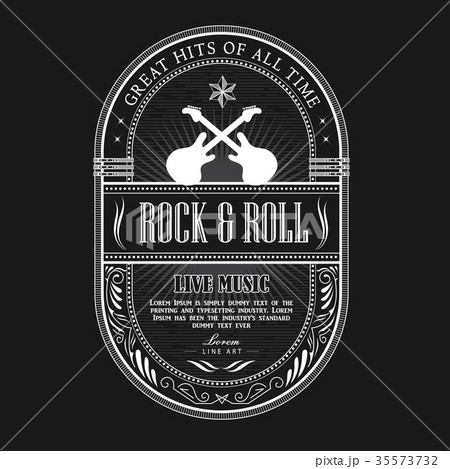Antique frame vintage label blackboard banner 35573732