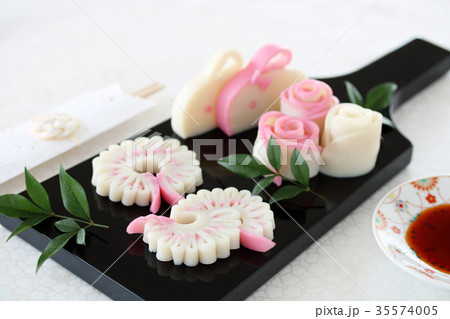 かまぼこ　飾り切り 35574005